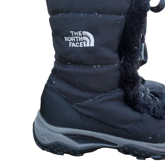 The North Face Nuptse Snow Boots Goose Down Fill Faux Fur Women's Sz US 7 - Picture 2 of 12